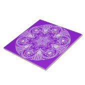 Amethyst Mandala Fliese (Seite)