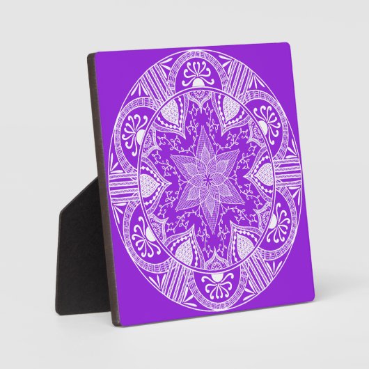 Amethyst Mandala Fotoplatte (Vorderseite)