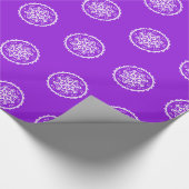 Amethyst Mandala Geschenkpapier (Ecke)