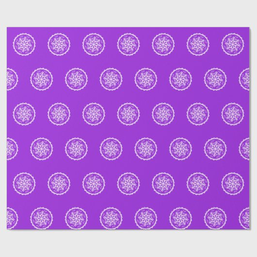 Amethyst Mandala Geschenkpapier (Flach)