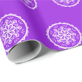 Amethyst Mandala Geschenkpapier (Rolleneckpunkt)