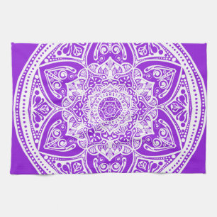 Amethyst Mandala Geschirrtuch