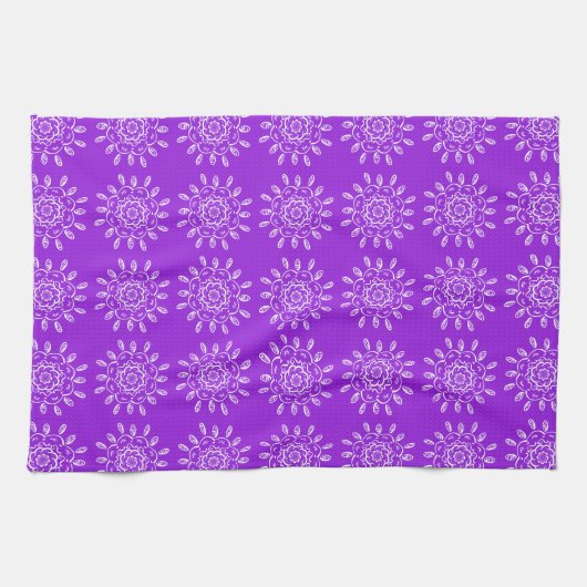Amethyst Mandala Handtuch (Horizontal)