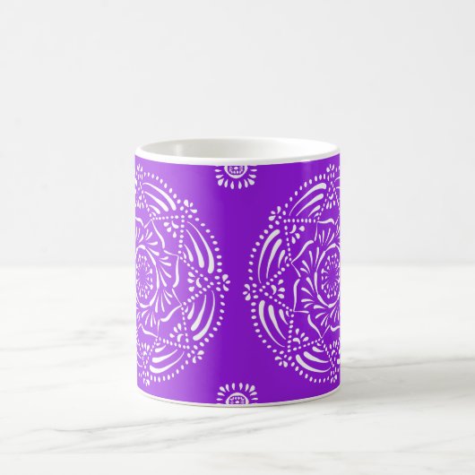 Amethyst Mandala Kaffeetasse (Mittel)