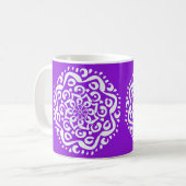 Amethyst Mandala Kaffeetasse (Vorderseite Links)