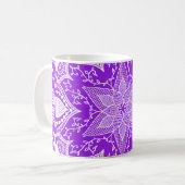 Amethyst Mandala Kaffeetasse (Vorderseite Links)