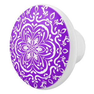 Amethyst Mandala Keramikknauf