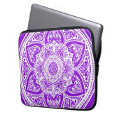 Amethyst Mandala Laptopschutzhülle (Vorderseite Links)