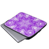 Amethyst Mandala Laptopschutzhülle (Vorne Knopf)