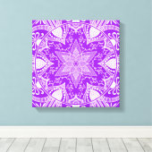 Amethyst Mandala Leinwanddruck (Insitu (Holzboden))