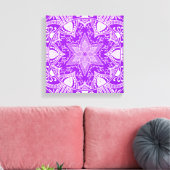 Amethyst Mandala Leinwanddruck (Insitu (Wohnzimmer))