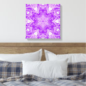 Amethyst Mandala Leinwanddruck (Insitu (Schlafzimmer))