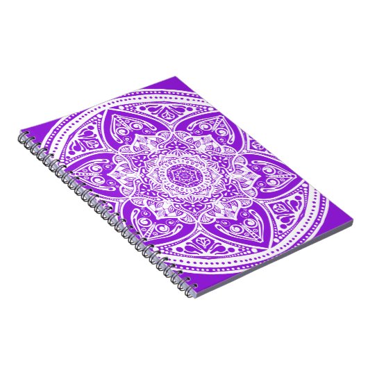 Amethyst Mandala Notizblock (Rechte Seite)