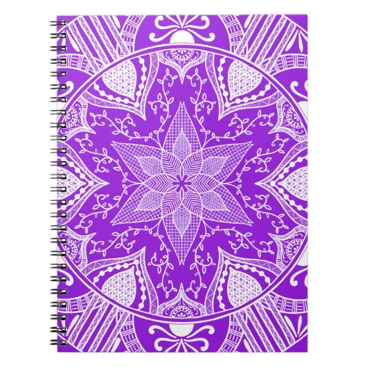 Amethyst Mandala Notizblock (Vorderseite)