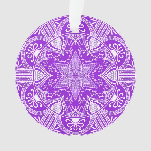 Amethyst Mandala Ornament (Vorderseite)