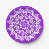 Amethyst Mandala Pappteller (Vorderseite)