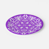 Amethyst Mandala Pappteller (Schrägansicht)