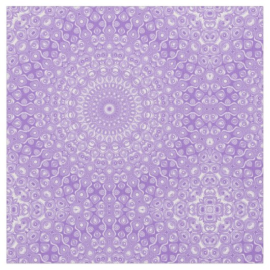 Amethyst Mandala Pattern Design Stoff (Nahaufnahme)