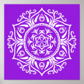 Amethyst Mandala Poster (Vorne)