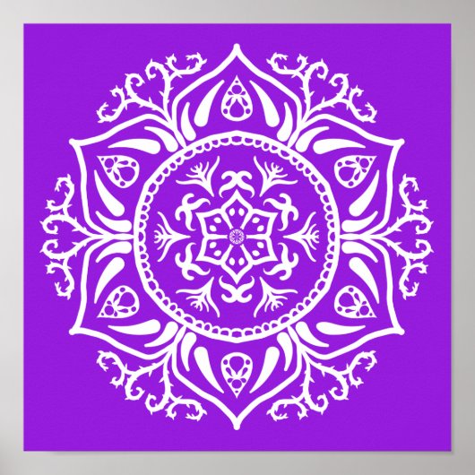 Amethyst Mandala Poster (Vorne)