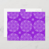 Amethyst Mandala Postkarte (Vorne/Hinten)