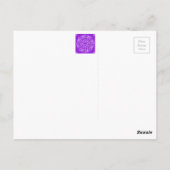 Amethyst Mandala Postkarte (Rückseite)