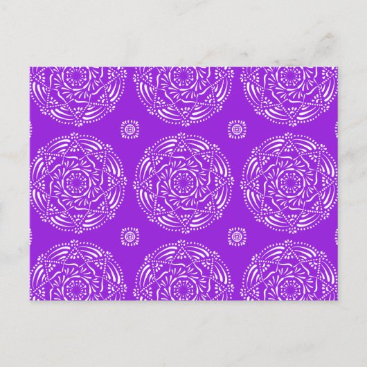 Amethyst Mandala Postkarte (Vorderseite)