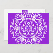 Amethyst Mandala Postkarte (Vorne/Hinten)