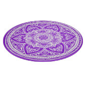 Amethyst Mandala Schneidebrett (Ecke)