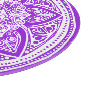 Amethyst Mandala Schneidebrett (Ecke)