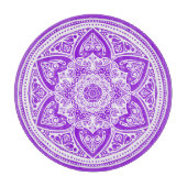 Amethyst Mandala Schneidebrett (Vorderseite)