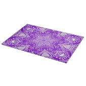 Amethyst Mandala Schneidebrett (Ecke)