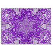 Amethyst Mandala Schneidebrett (Vorderseite)