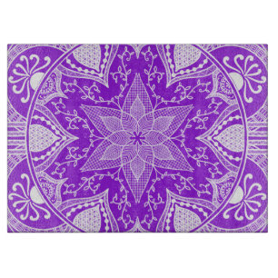 Amethyst Mandala Schneidebrett