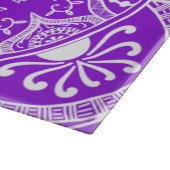 Amethyst Mandala Schneidebrett (Ecke)