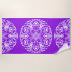 Amethyst Mandala Strandtuch