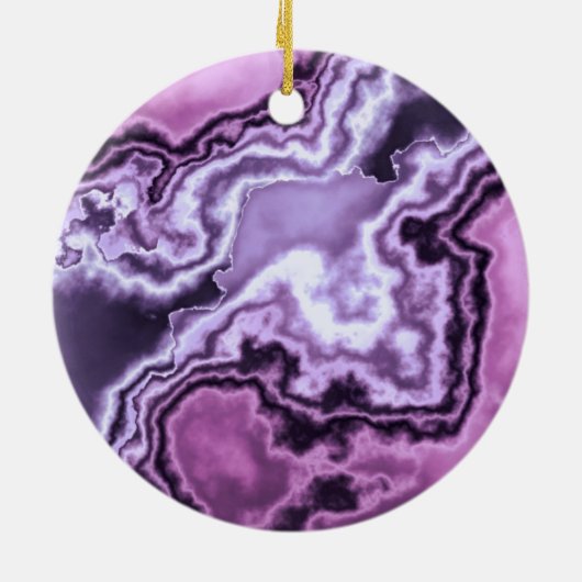 Amethyst Marmor 2 Keramikornament (Hinten)