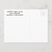 Amethyst Mica Kupfer Barite Malachite Geode Rocks  Postkarte (Rückseite)