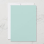 Amethyst-Mint-Wildflower-Hochzeit Einladung (Rückseite)