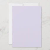Amethyst-Minz-Blatt-Hochzeit Einladung (Rückseite)