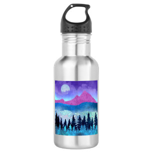 Amethyst Mist Mountains Edelstahlflasche