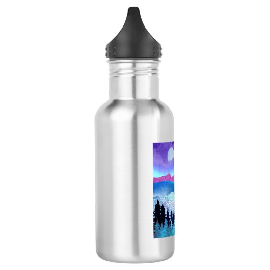 Amethyst Mist Mountains Edelstahlflasche (Links)