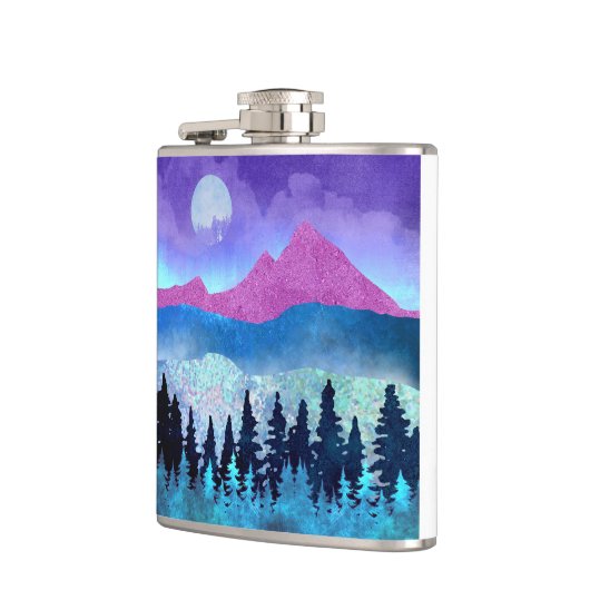 Amethyst Mist Mountains Flachmann (Links)