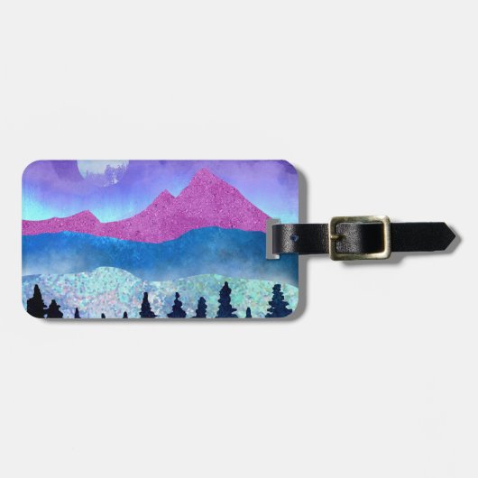 Amethyst Mist Mountains Gepäckanhänger (Vorderseite horizontal)