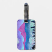 Amethyst Mist Mountains Gepäckanhänger (Rückseite vertikal)