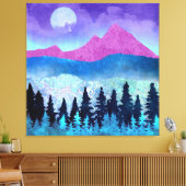 Amethyst Mist Mountains Leinwanddruck (Insitu (Wohnzimmer))