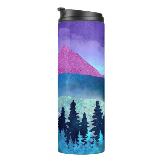 Amethyst Mist Mountains Thermosbecher (Nach rechts gedreht)