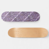 Amethyst mit GoldFlecked Muster-Skateboard Skateboard (Horizontal)