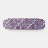 Amethyst mit GoldFlecked Muster-Skateboard Skateboard (Horizontal)