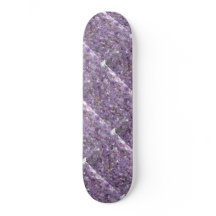 Amethyst mit GoldFlecked Muster-Skateboard
